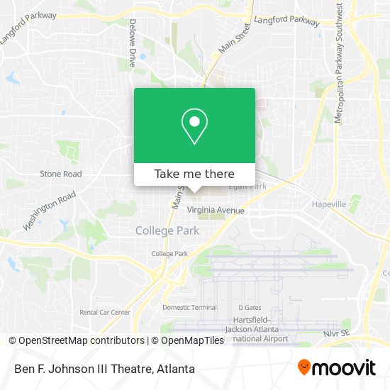 Ben F. Johnson III Theatre map