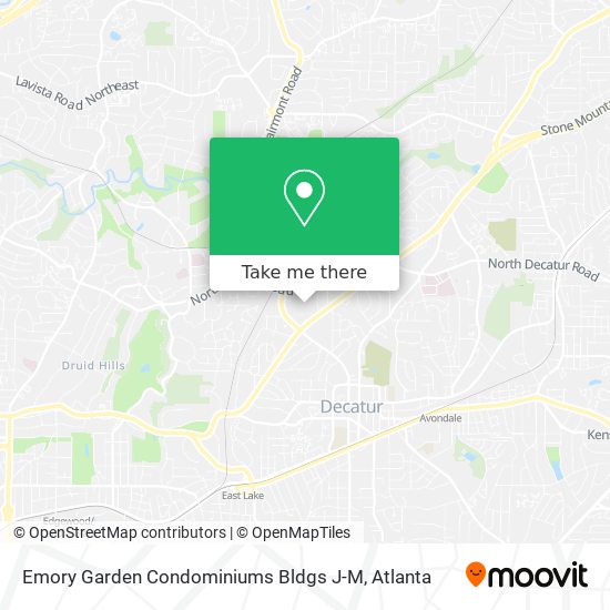 Emory Garden Condominiums Bldgs J-M map