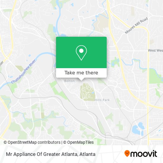 Mapa de Mr Appliance Of Greater Atlanta