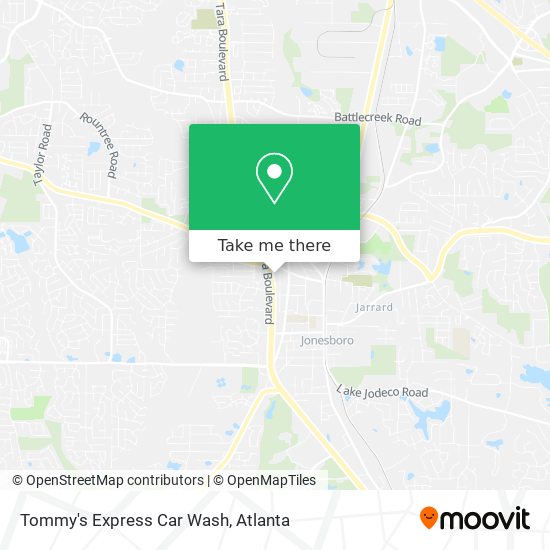 Tommy's Express Car Wash map