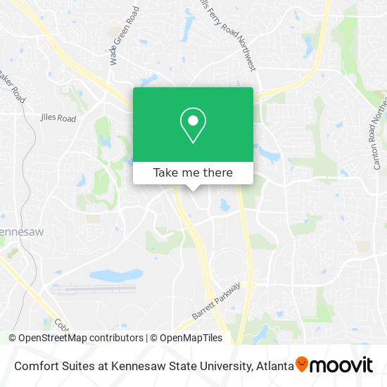 Mapa de Comfort Suites at Kennesaw State University