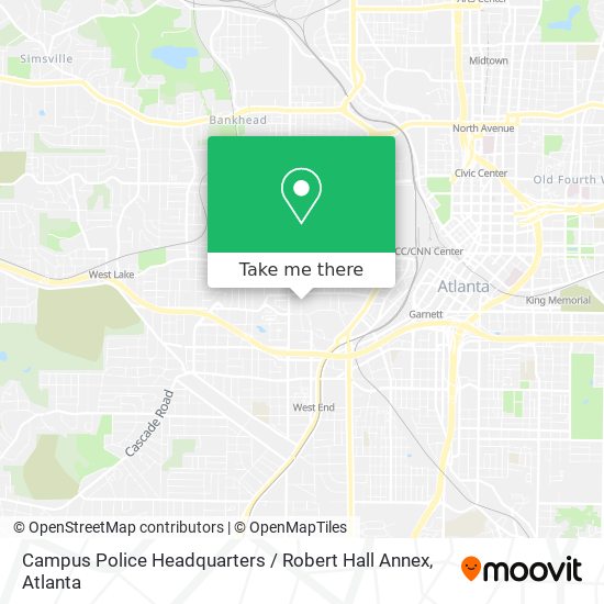 Mapa de Campus Police Headquarters / Robert Hall Annex