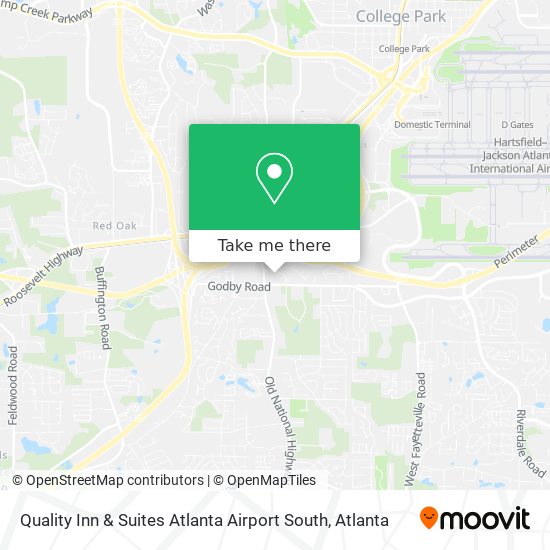 Mapa de Quality Inn & Suites Atlanta Airport South
