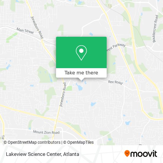 Lakeview Science Center map