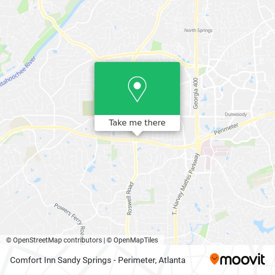 Comfort Inn Sandy Springs - Perimeter map