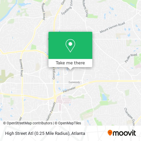 Mapa de High Street Atl (0.25 Mile Radius)