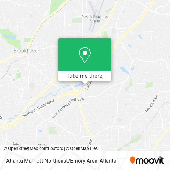 Mapa de Atlanta Marriott Northeast / Emory Area
