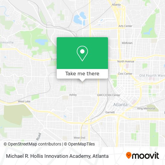 Mapa de Michael R. Hollis Innovation Academy