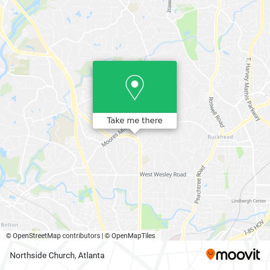 Northside Church map