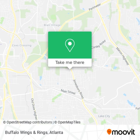 Buffalo Wings & Rings map