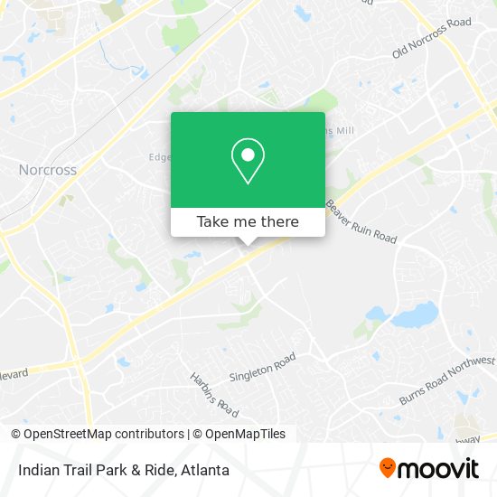Indian Trail Park & Ride map