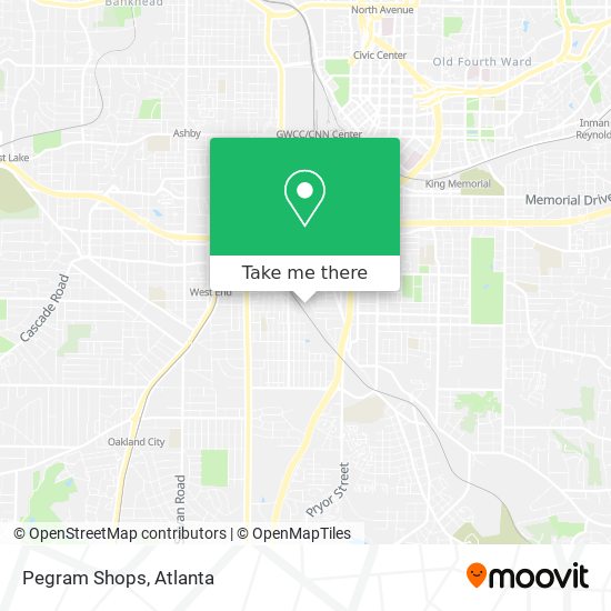 Pegram Shops map