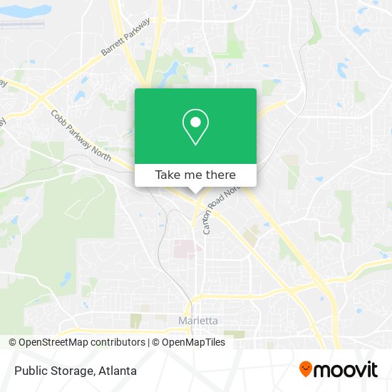 Public Storage map