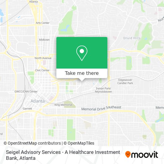 Seigel Advisory Services - A Healthcare Investment Bank map