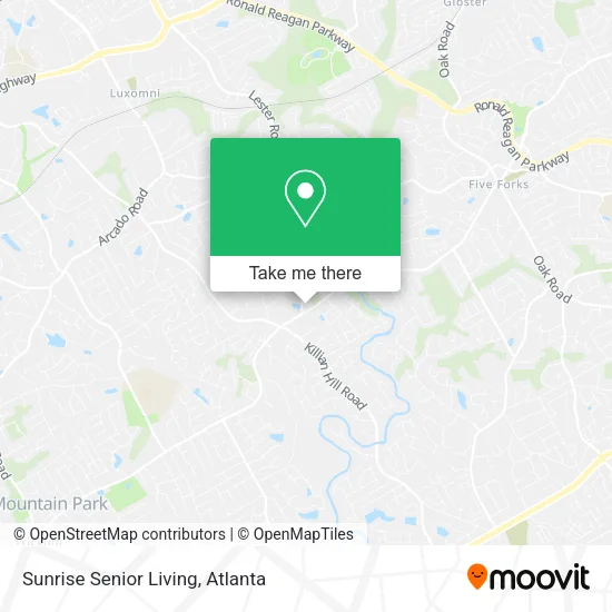 Sunrise Senior Living map