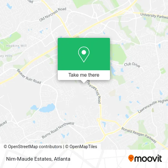 Nim-Maude Estates map