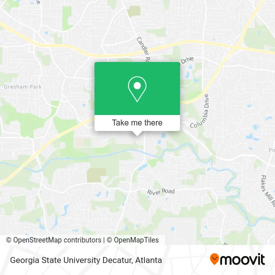 Georgia State University Decatur map