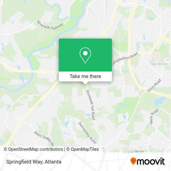 Springfield Way map