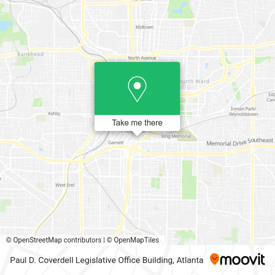 Paul D. Coverdell Legislative Office Building map