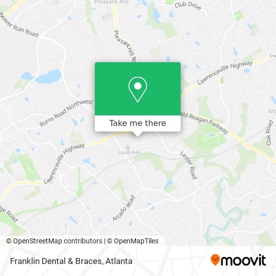 Mapa de Franklin Dental & Braces