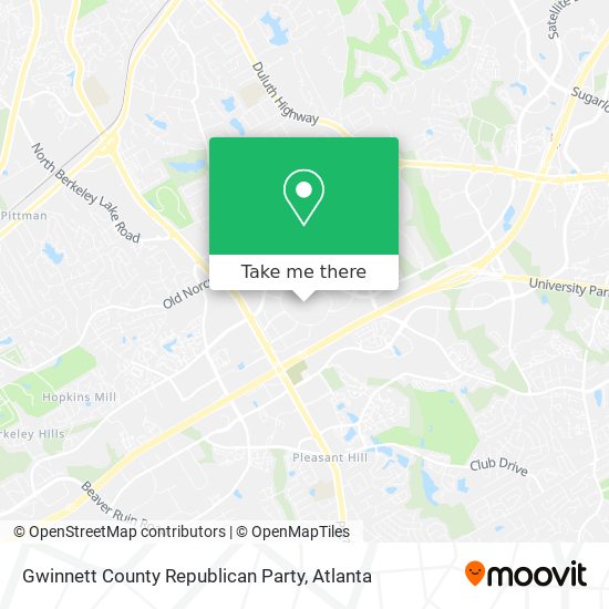 Gwinnett County Republican Party map