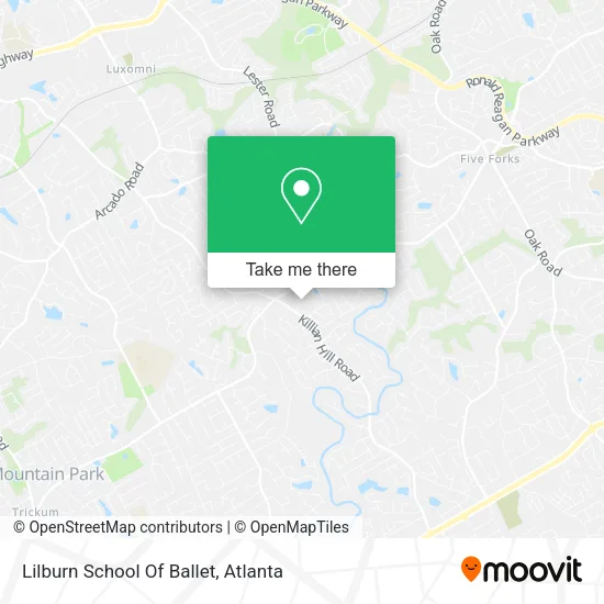 Lilburn School Of Ballet map