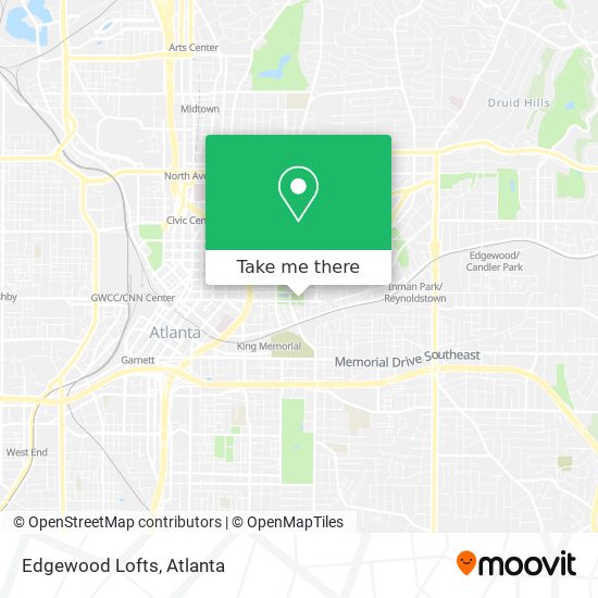 Edgewood Lofts map