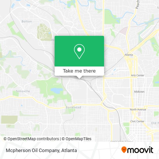 Mcpherson Oil Company map