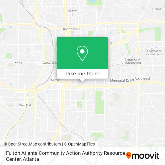 Mapa de Fulton Atlanta Community Action Authority Resource Center