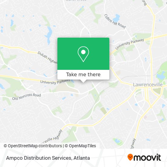 Ampco Distribution Services map