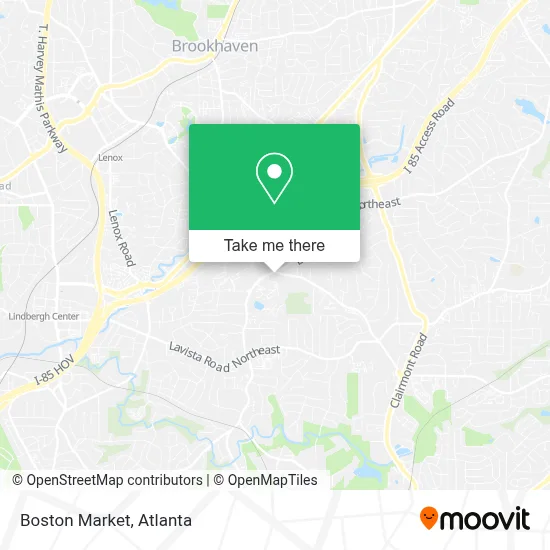 Boston Market map