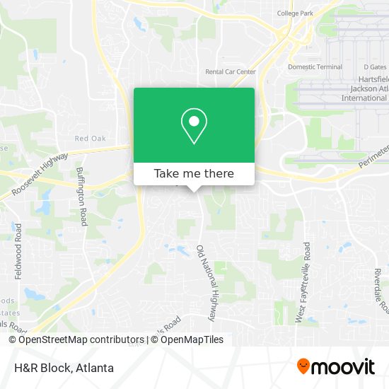 H&R Block map