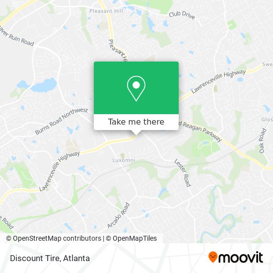 Discount Tire map