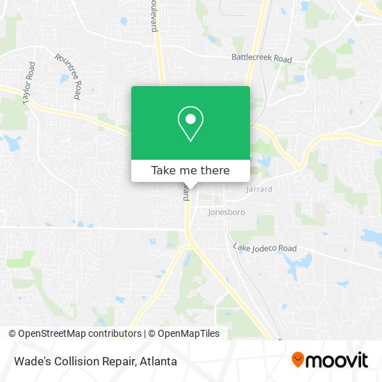 Mapa de Wade's Collision Repair