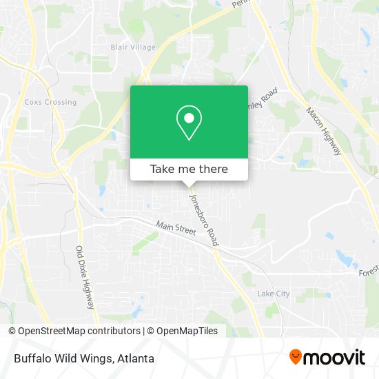 Buffalo Wild Wings map