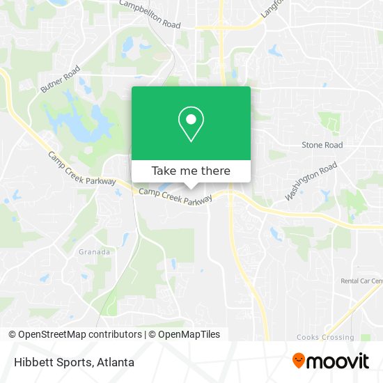 Hibbett Sports map