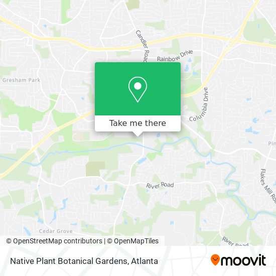 Native Plant Botanical Gardens map