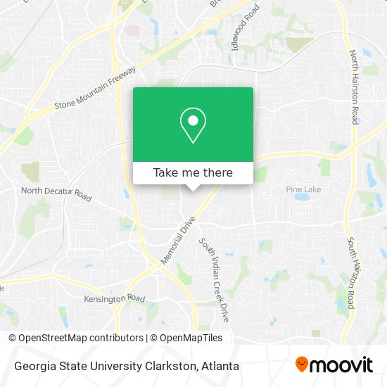 Georgia State University Clarkston map