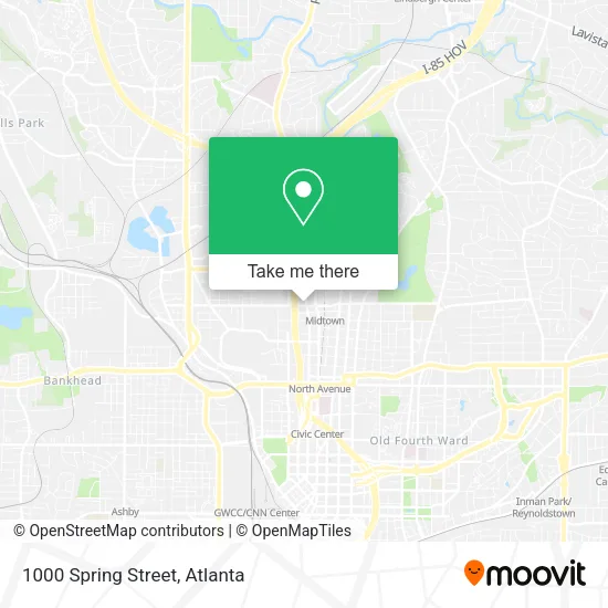 Mapa de 1000 Spring Street