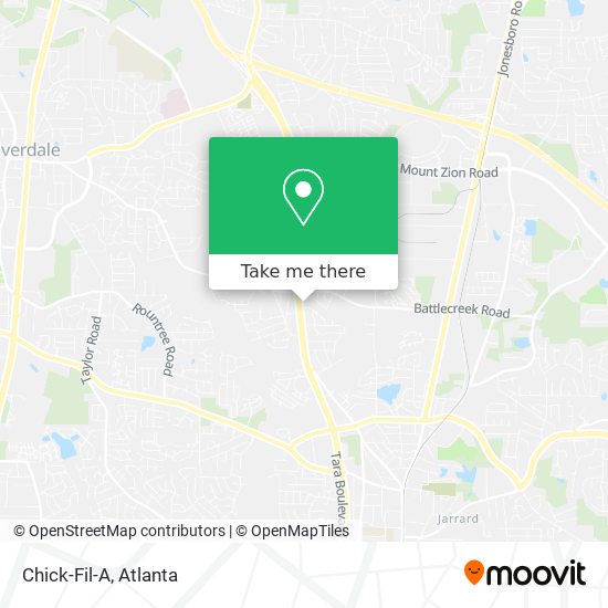 Chick-Fil-A map