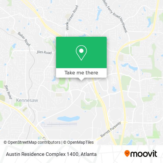 Mapa de Austin Residence Complex 1400