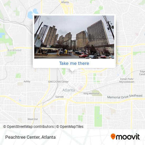 Mapa de Peachtree Center