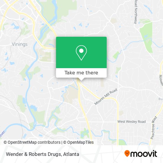 Mapa de Wender & Roberts Drugs