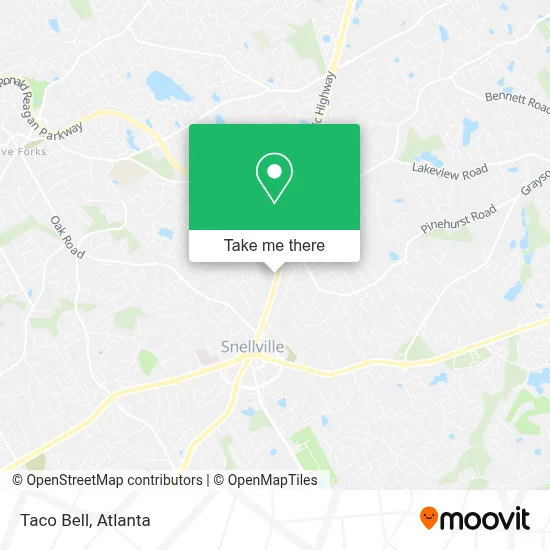 Taco Bell map