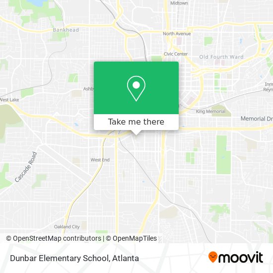 Dunbar Elementary School map