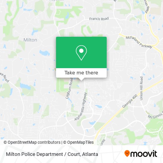 Milton Police Department / Court map