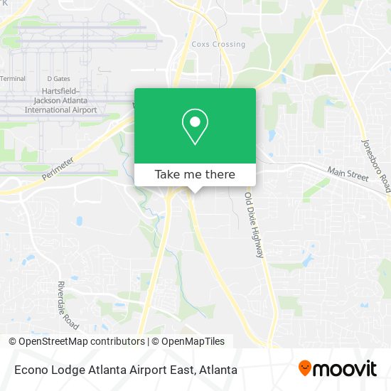 Econo Lodge Atlanta Airport East map