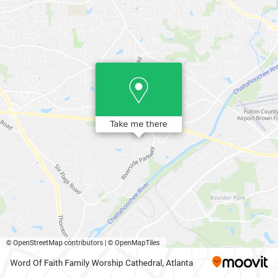 Mapa de Word Of Faith Family Worship Cathedral