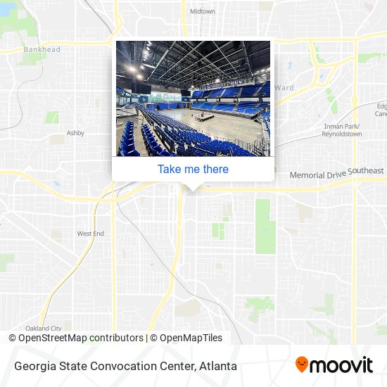 Georgia State Convocation Center map