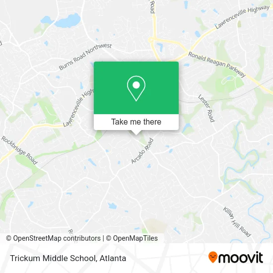 Mapa de Trickum Middle School